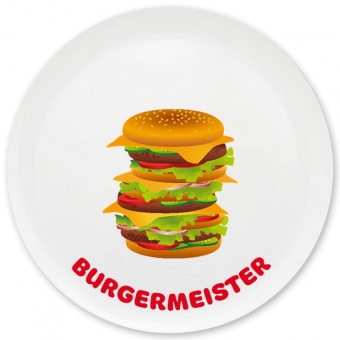 Burgermeister Grill-/ Pizzateller bunt